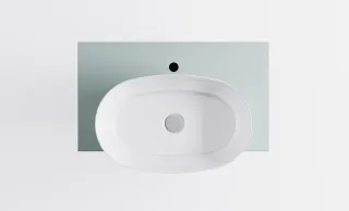 Тумба с раковиной Astra-Form М-40 Slim 4631177715907 70 см зелёный матовый